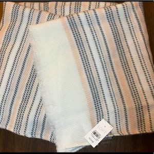 LOFT Striped Blanket Scarf, NWT